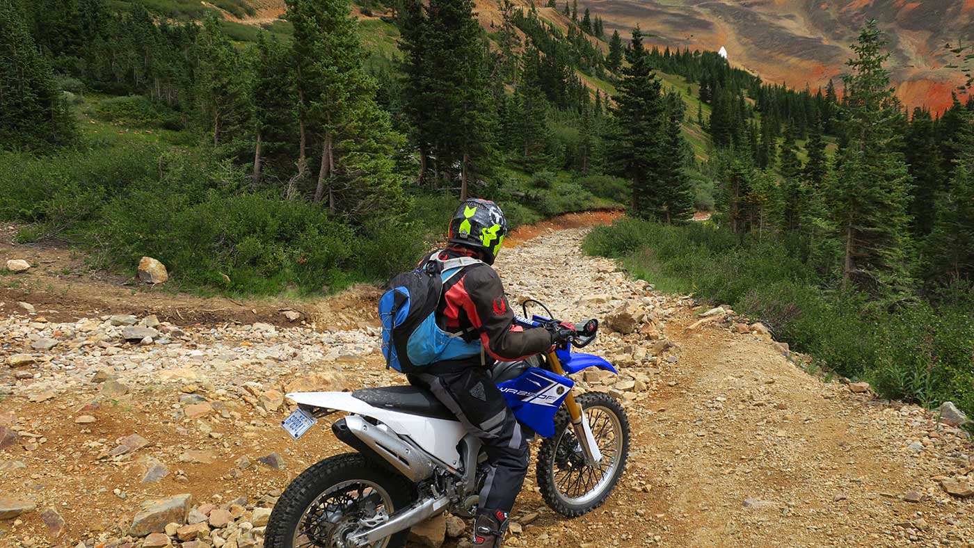 yamaha wr250r trail riding